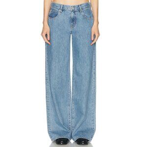 NEW SLVRLAKE Mica Wide Leg Low Rise Jeans in Sunset Angel Size 29